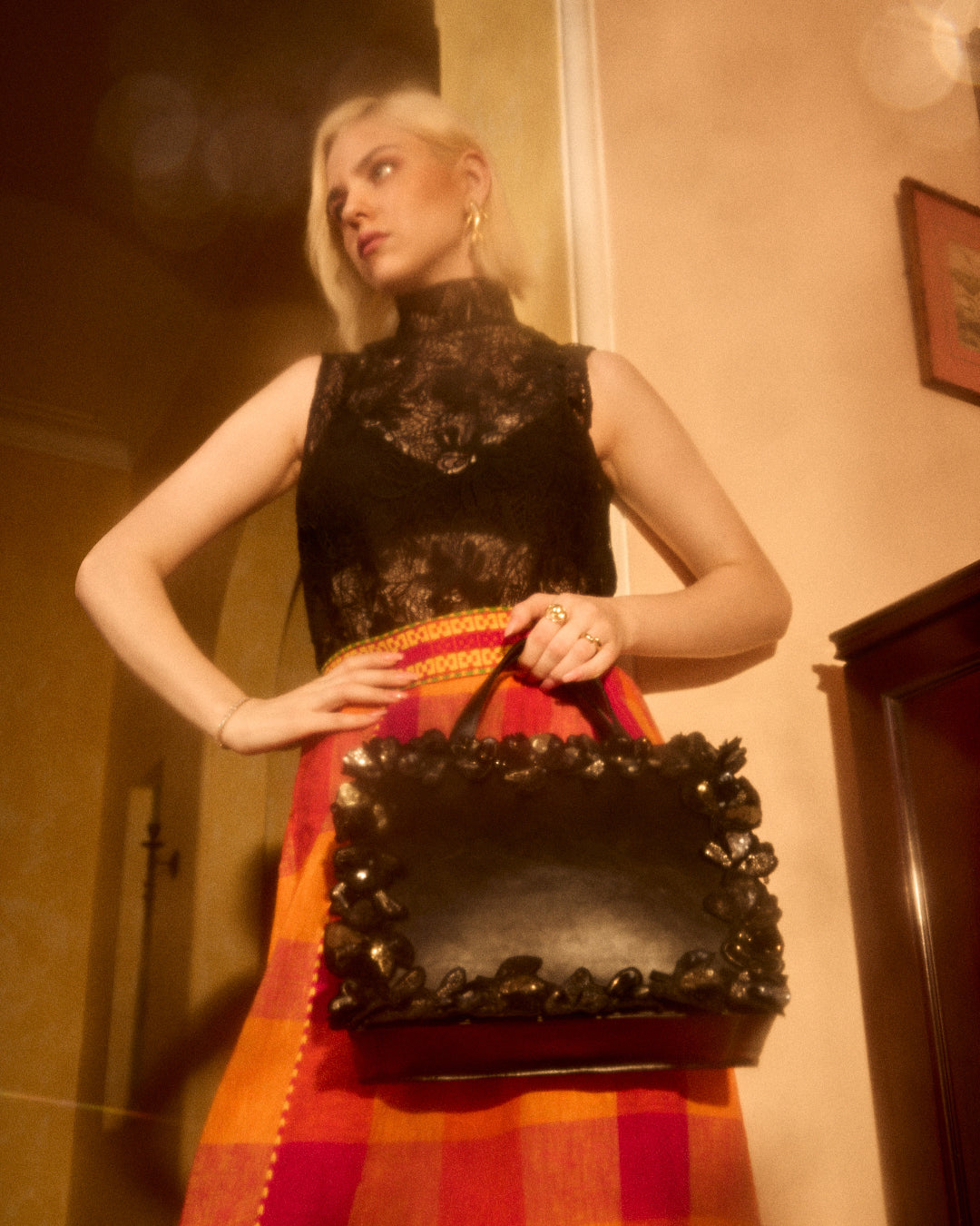 Midnight Bloom Tote