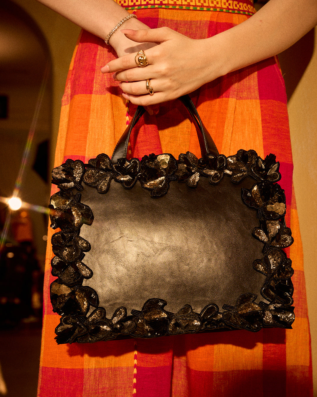 Midnight Bloom Tote