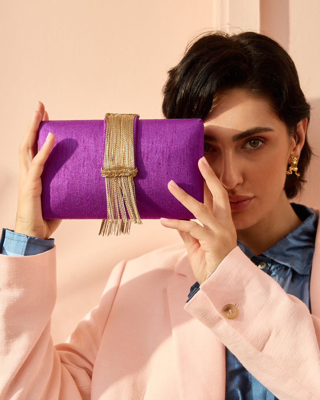 Royal Fringe Clutch