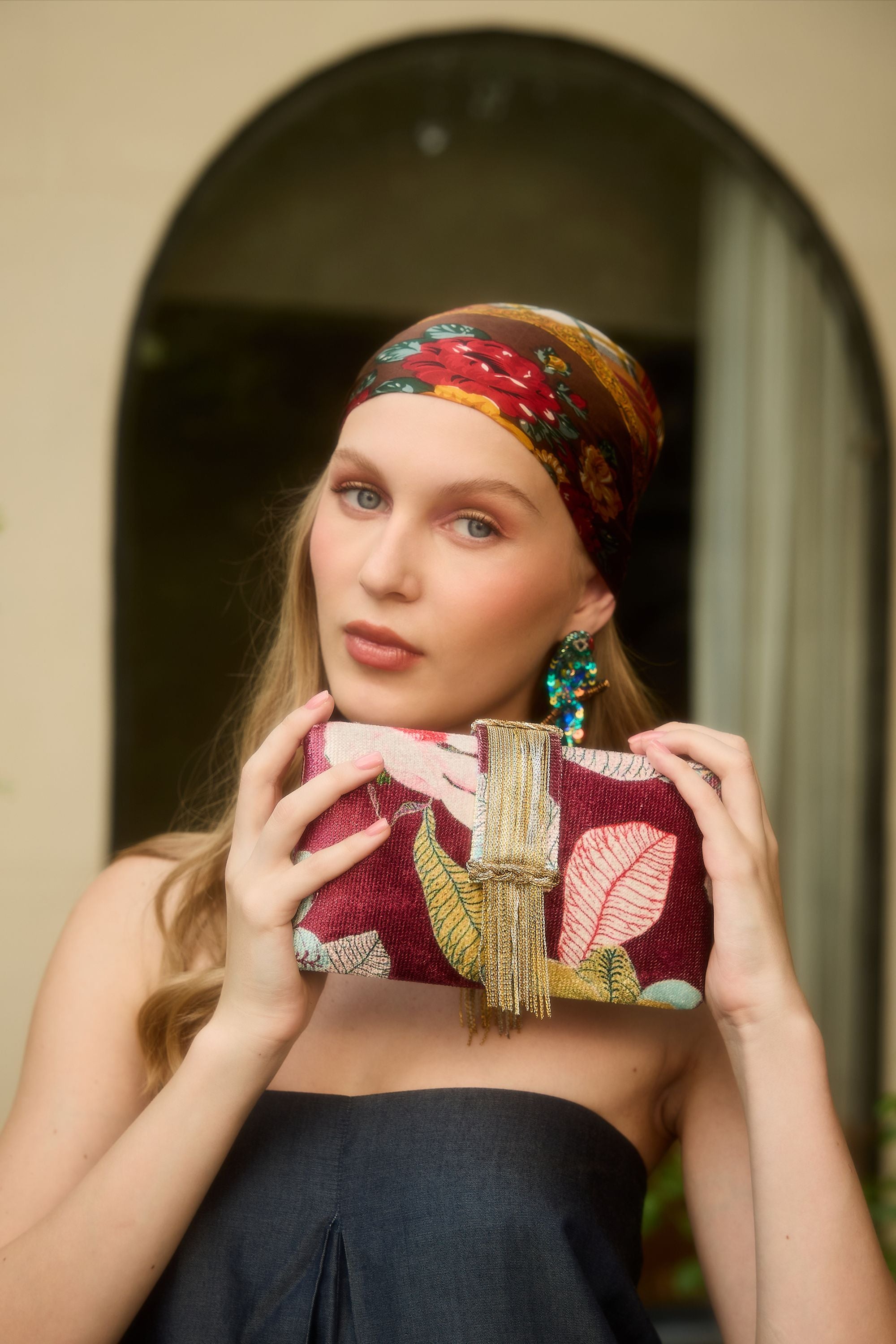 Evening Primrose Fringe Clutch