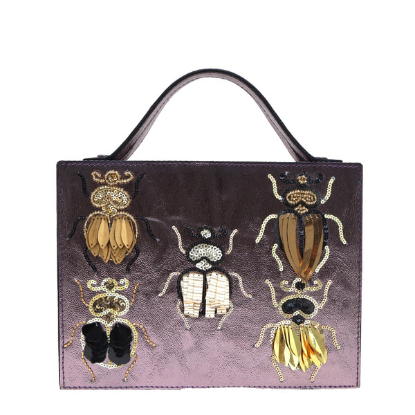 Bejeweled Beetle Briefcase Bag