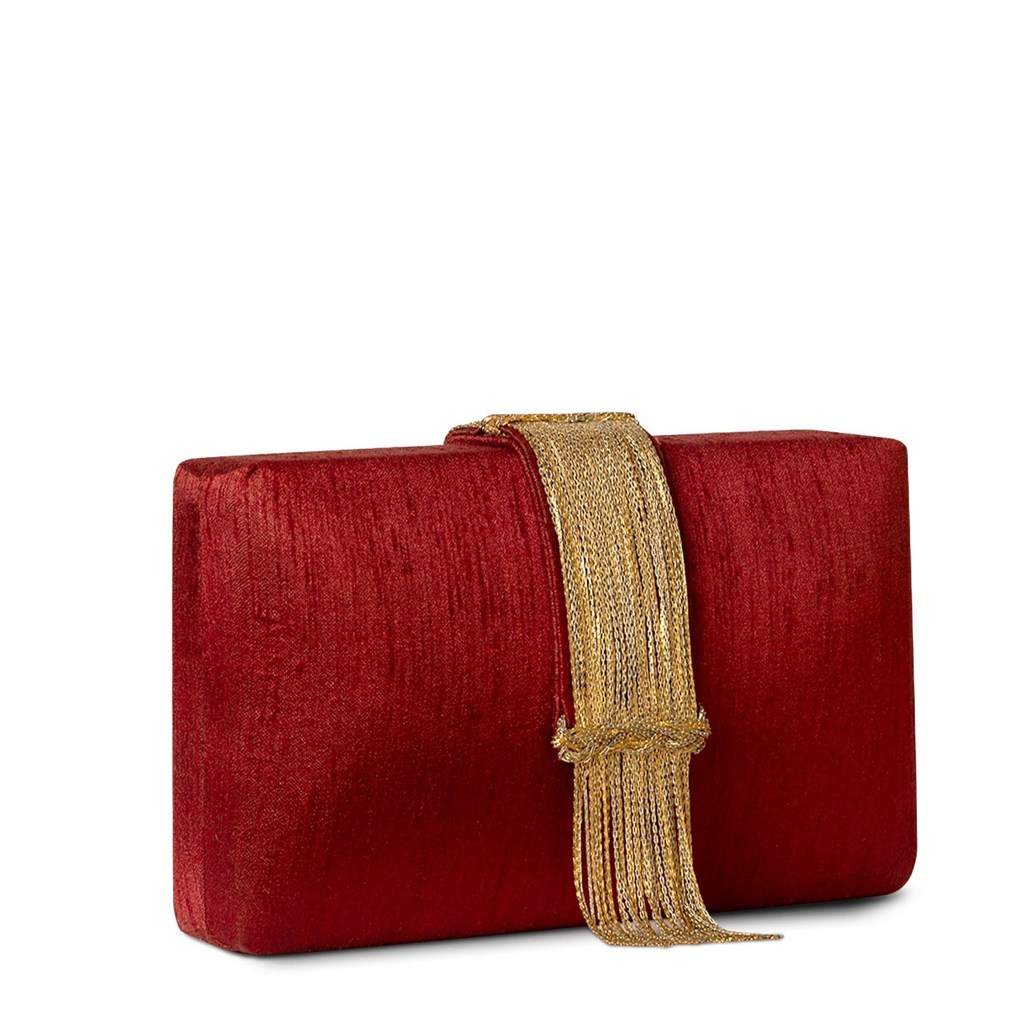 Cherry Fringe Clutch