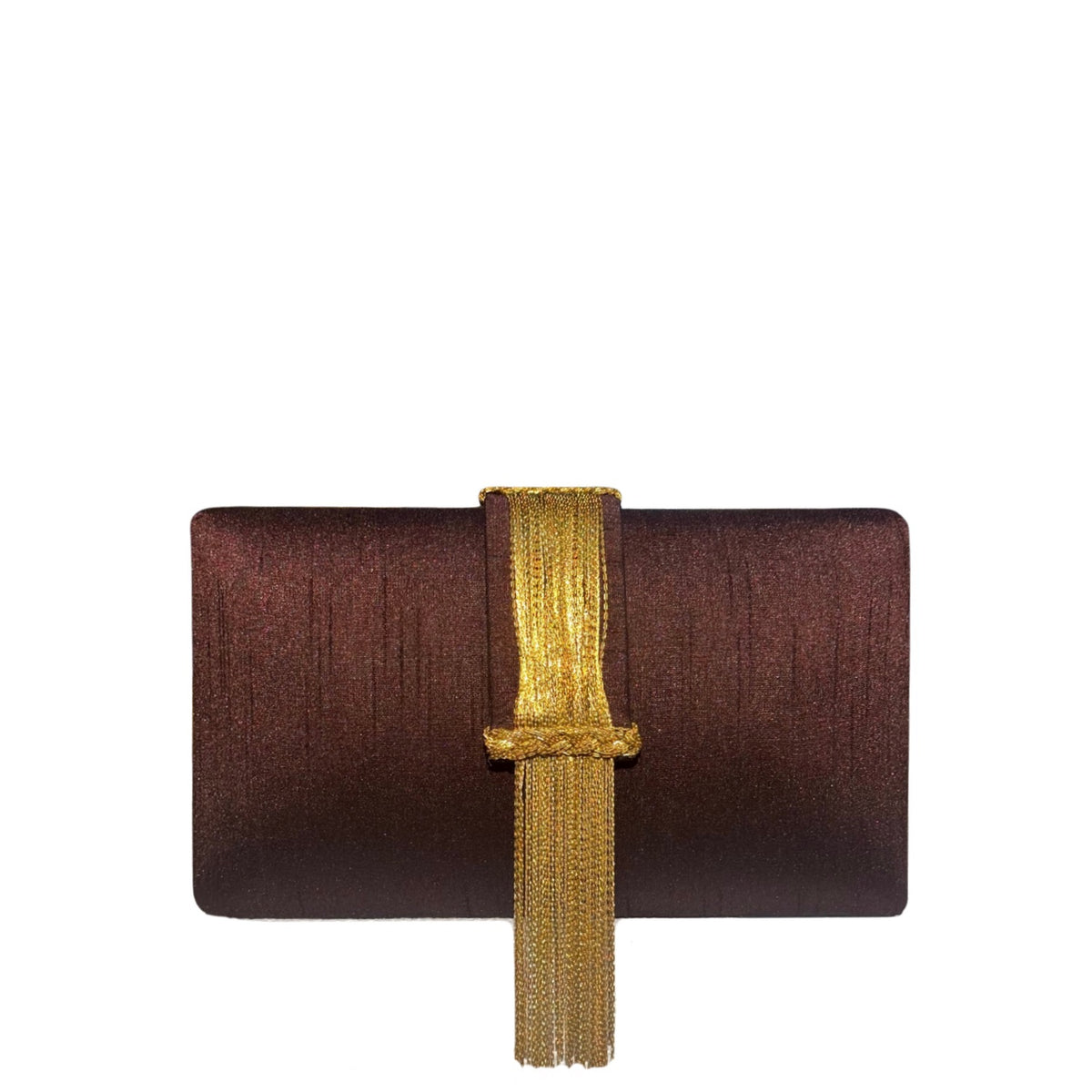 Cocoa Fringe Clutch