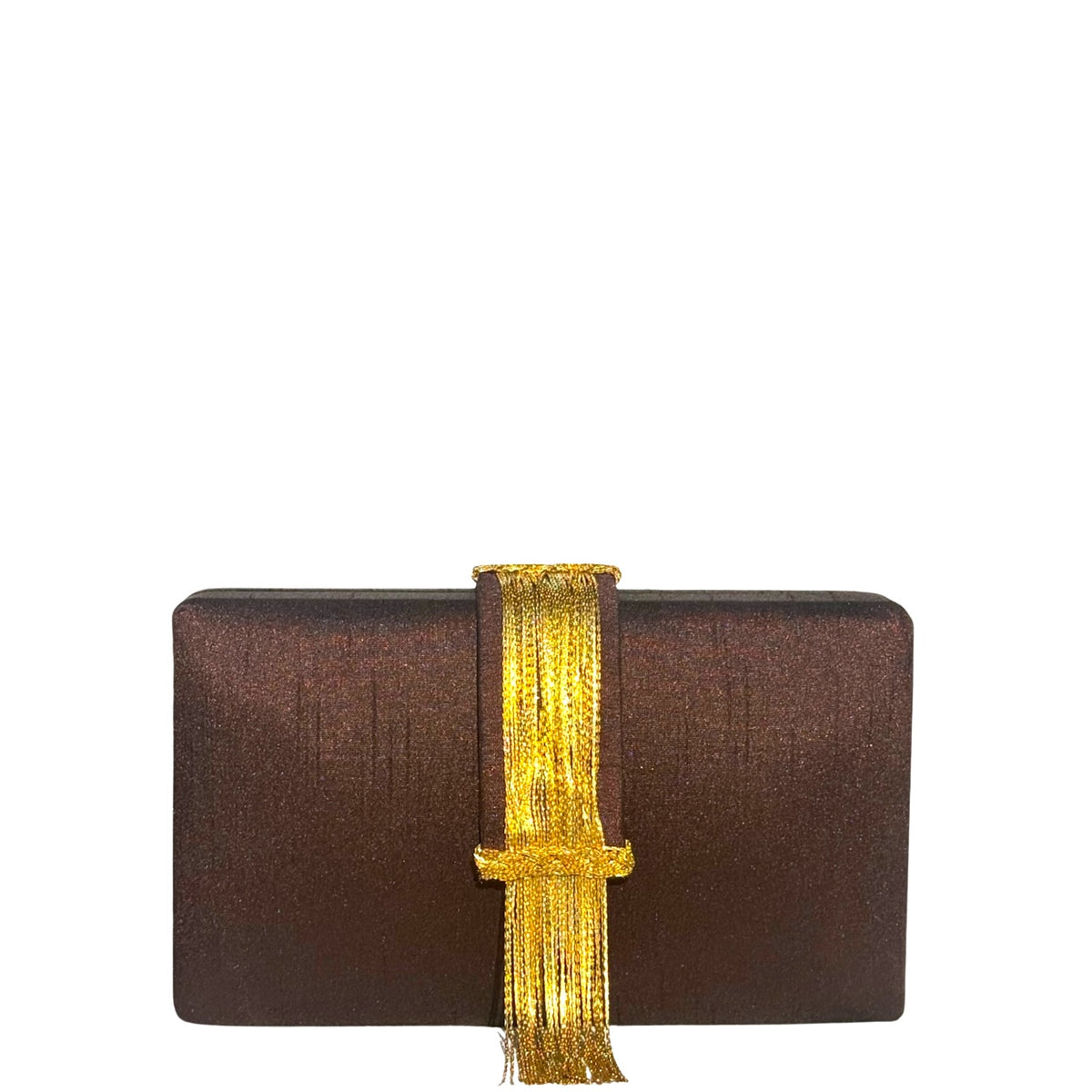 Cocoa Fringe Clutch