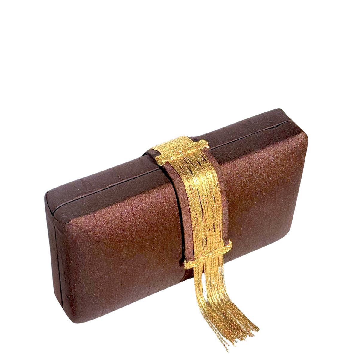 Cocoa Fringe Clutch