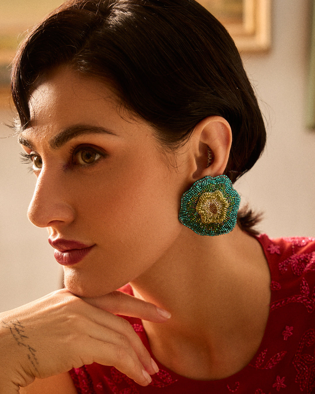 Kiwi Bloom Earrings