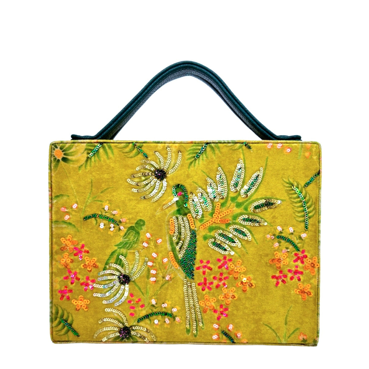 Parrot Briefcase Clutch
