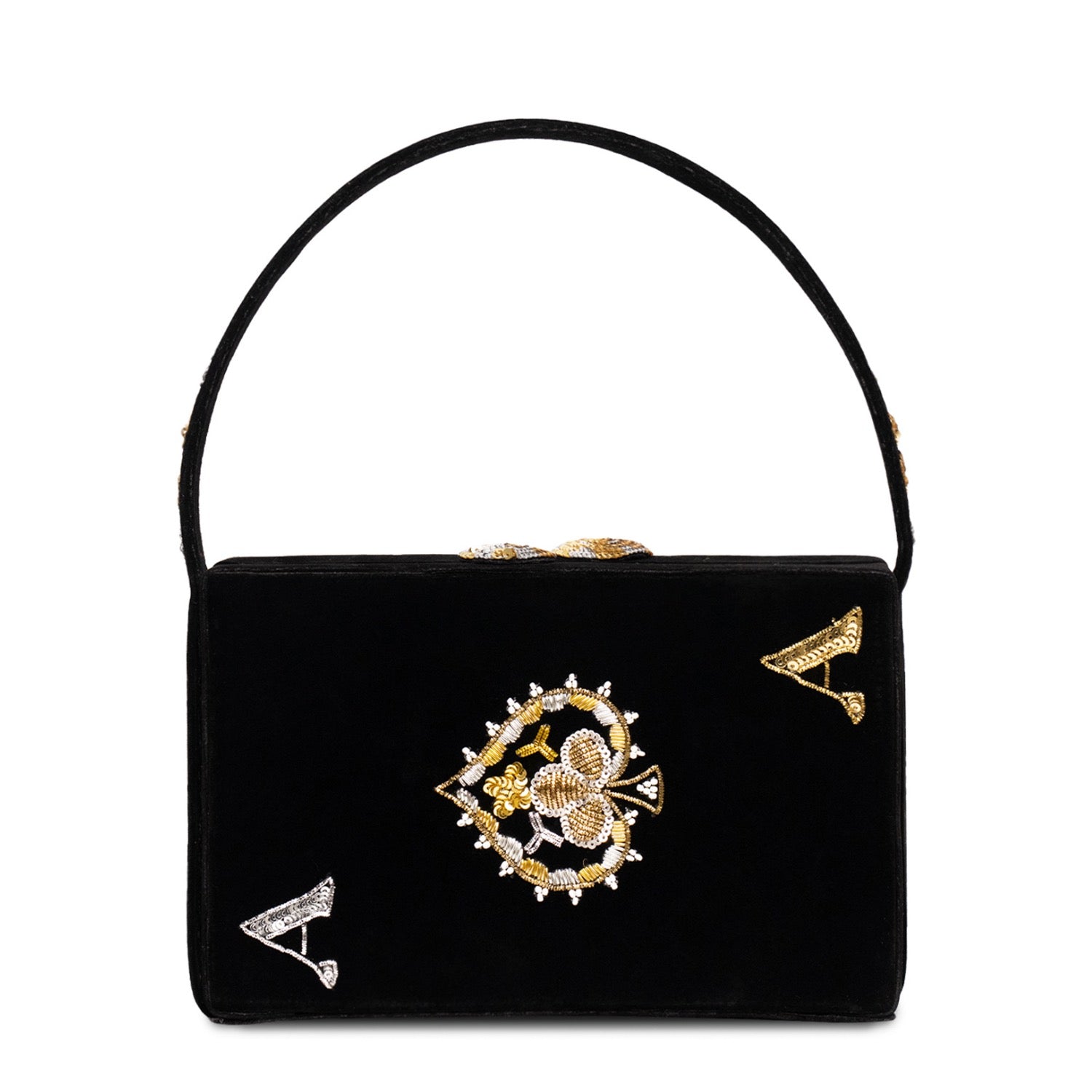 Black Poker Clutch