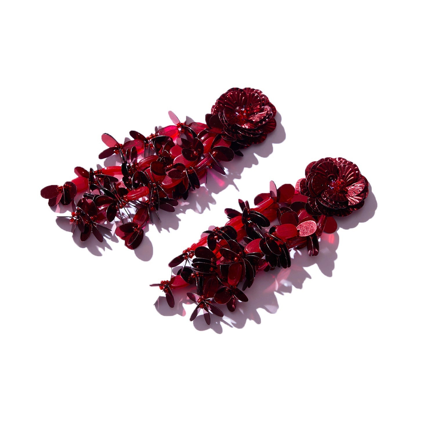 Scarlet Cascade Earrings