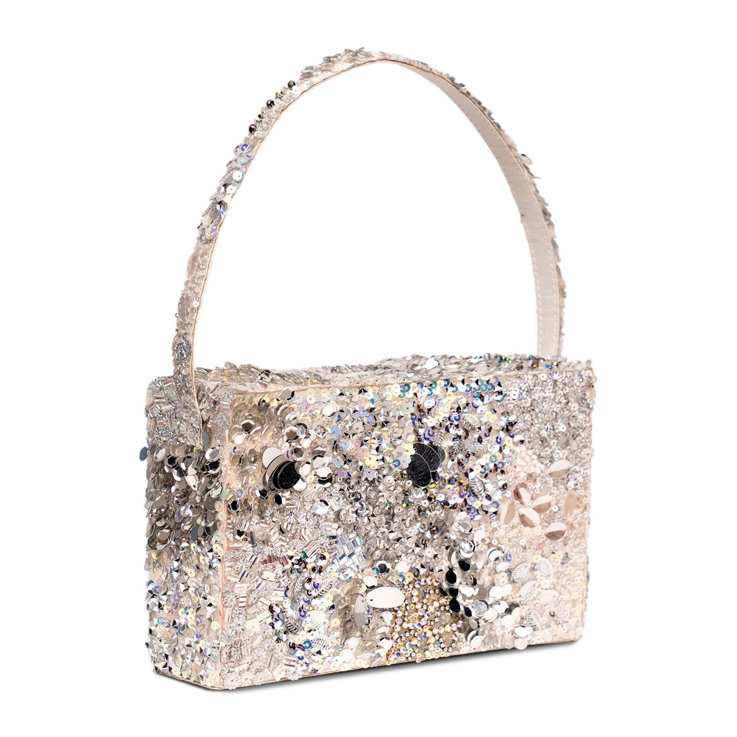 Silver Siren Box Clutch
