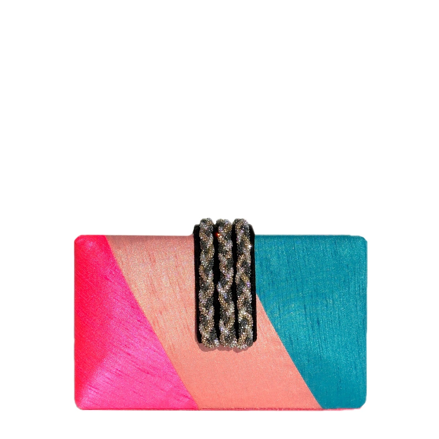 Sorbet Braided Fringe Clutch