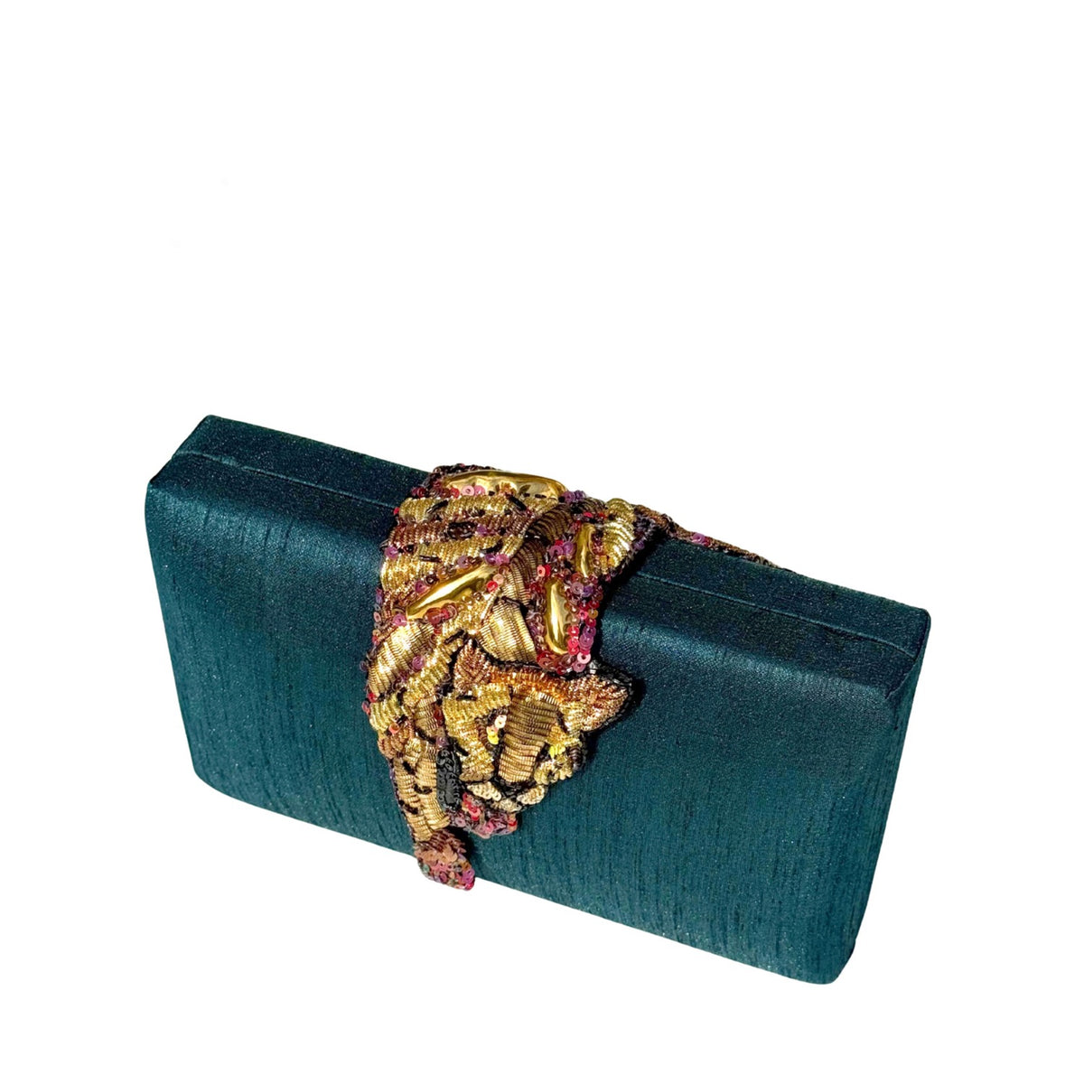 Teal Raaka Clutch