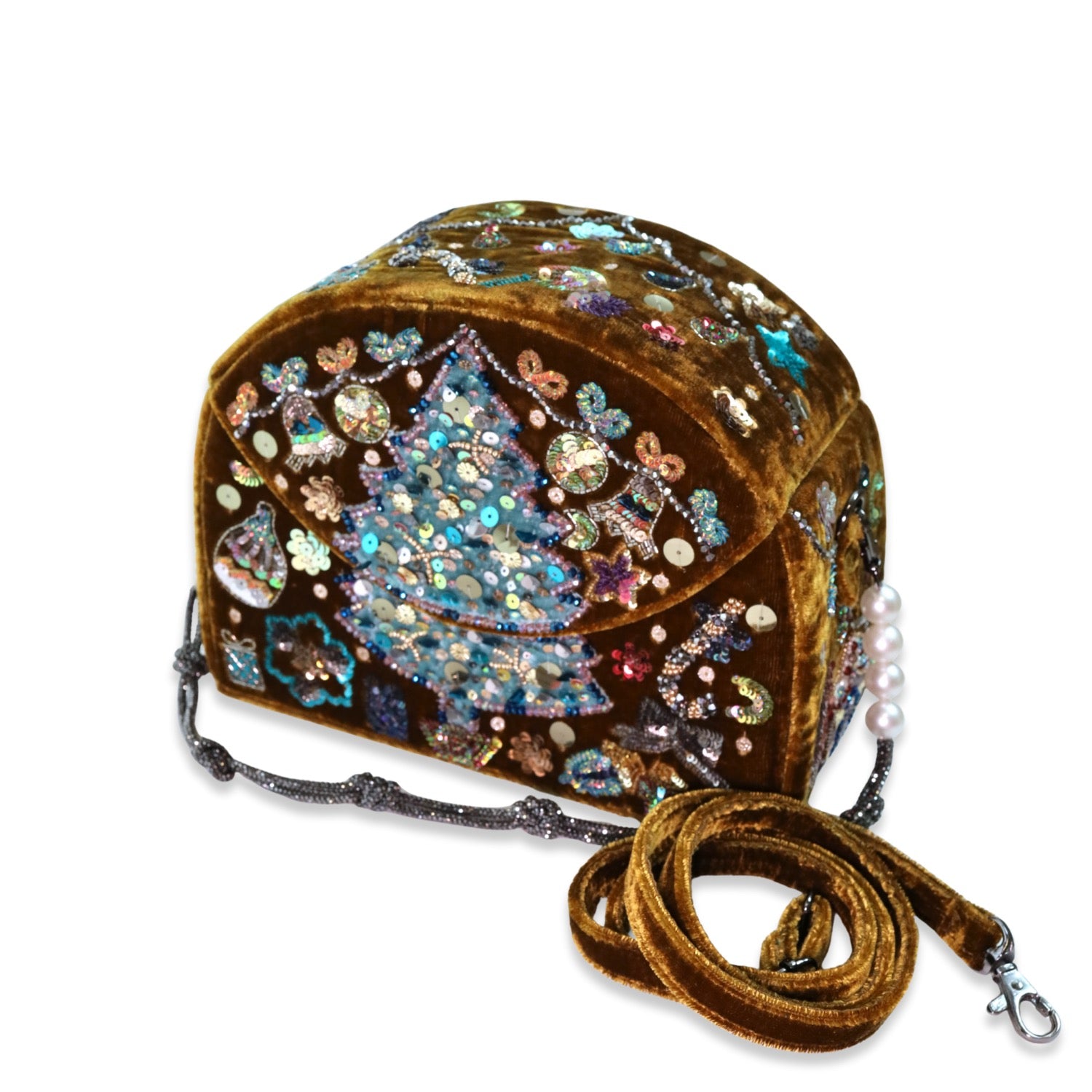 Forever Ugly Christmas Half Moon Bag