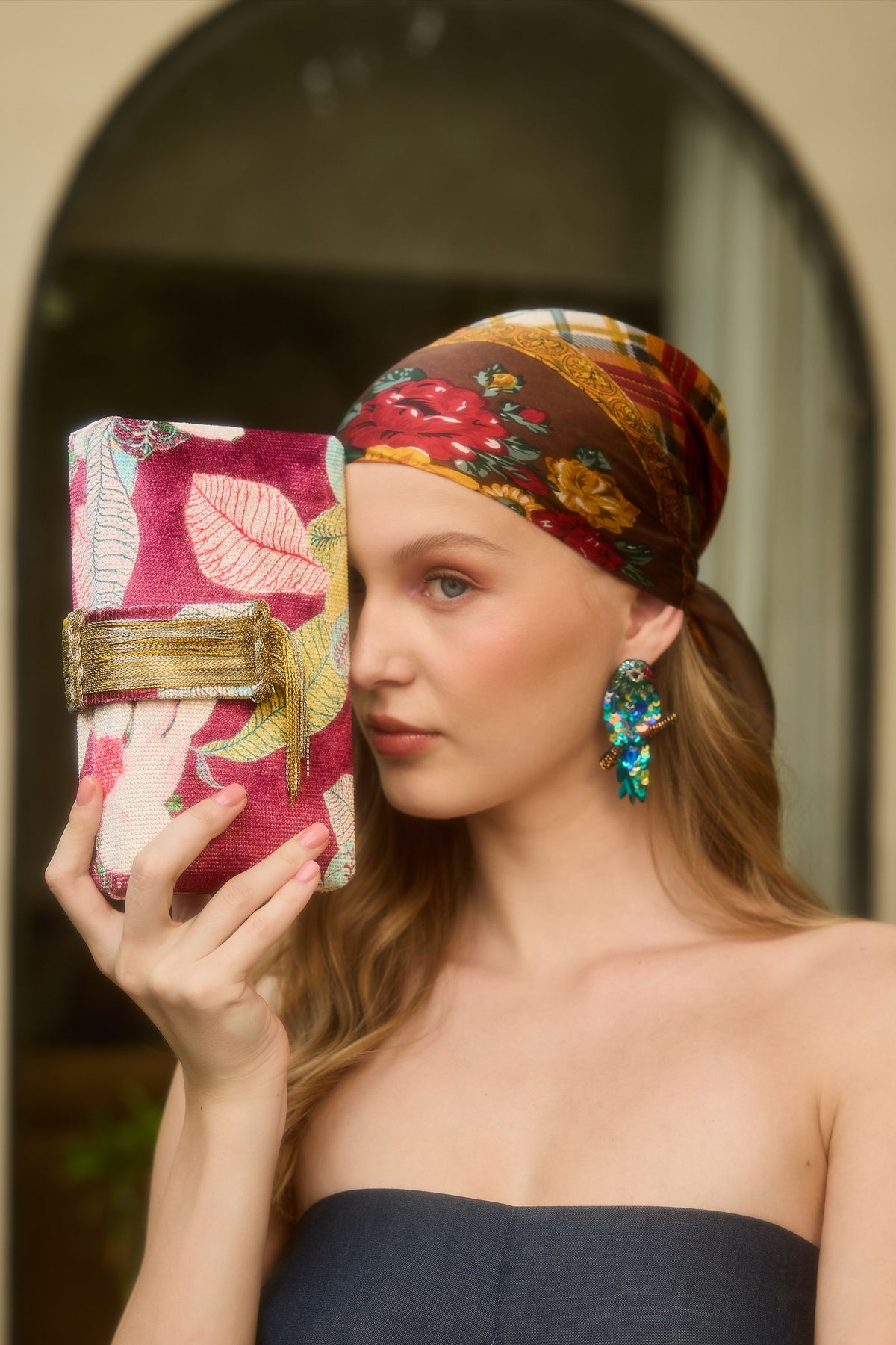 Evening Primrose Fringe Clutch