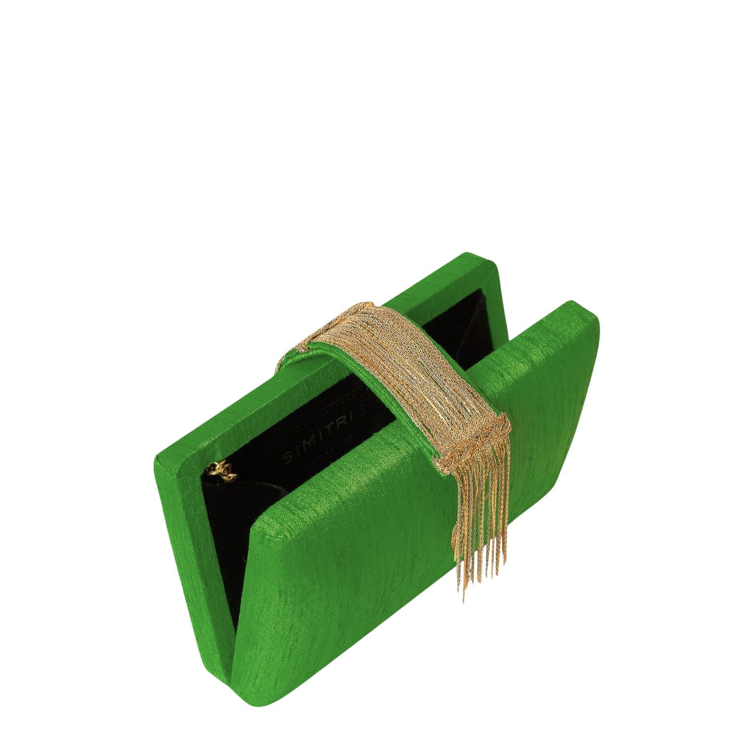 Moss Fringe Clutch