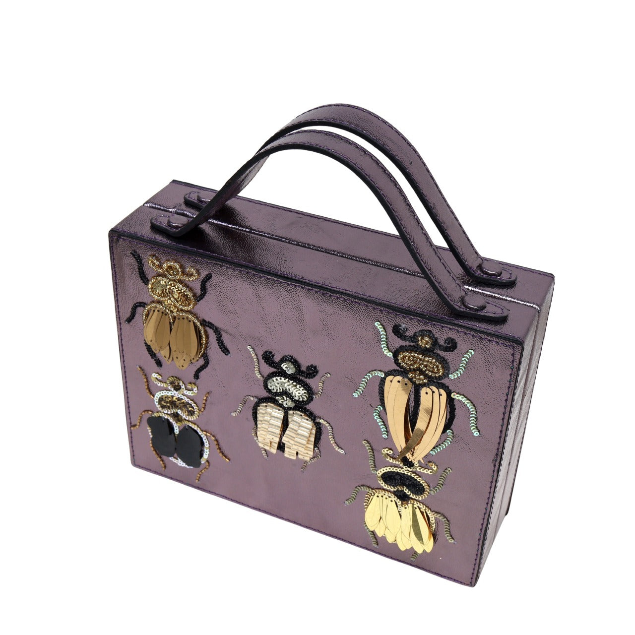 Bejeweled Beetle Briefcase Bag