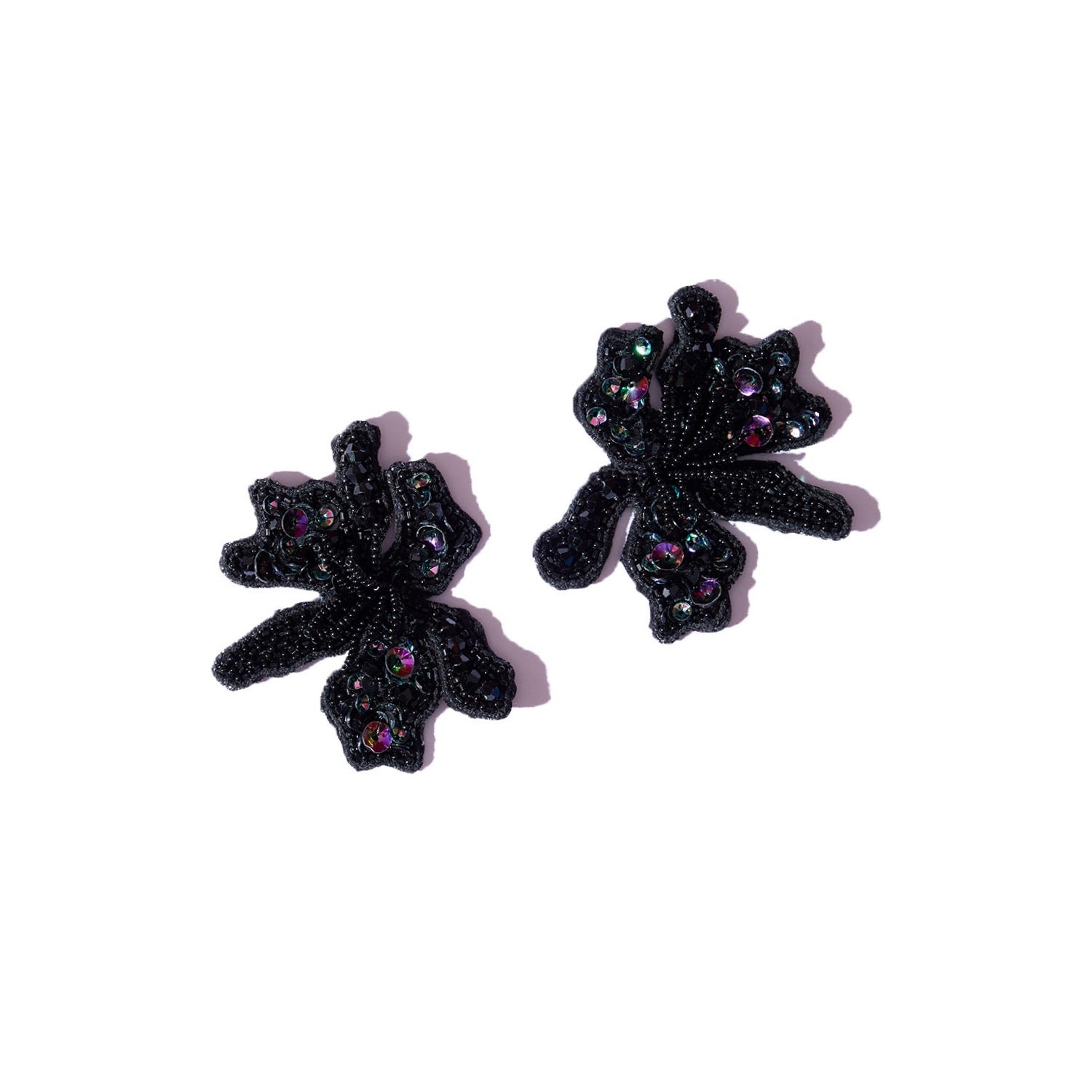 Black Rose Earrings