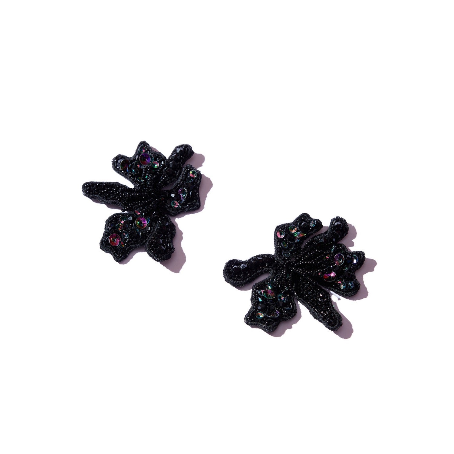 Black Rose Earrings