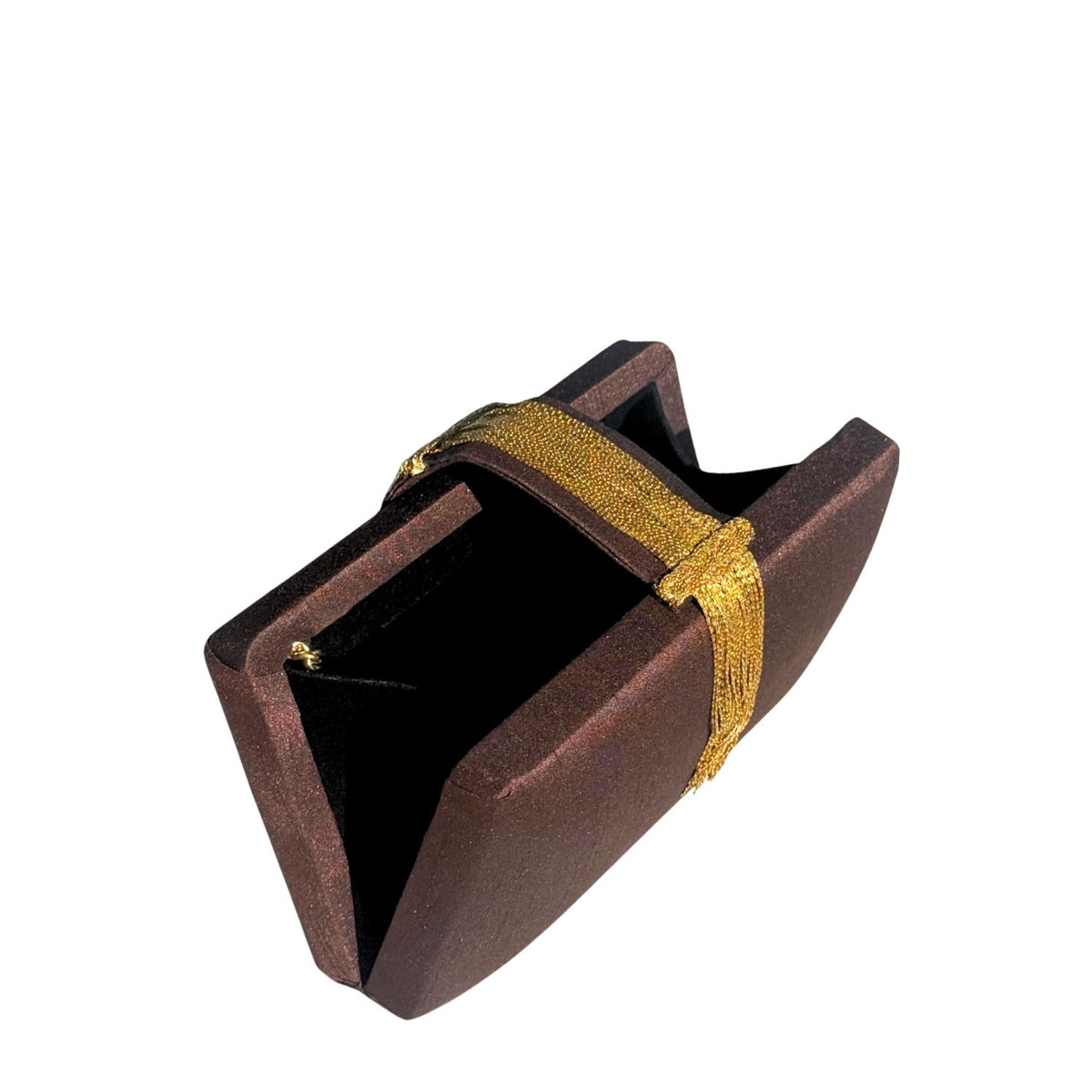Cocoa Fringe Clutch