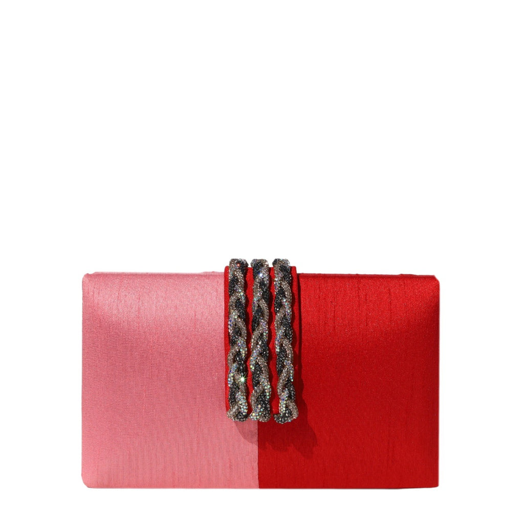 Buy Coral Hand Embroidered Designer Clutch SIMITRI Simitri