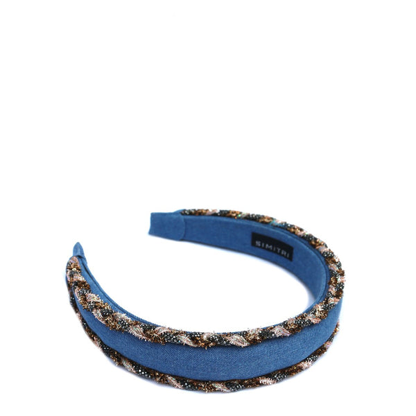 Denim Braided Headband