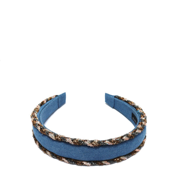 Denim Braided Headband