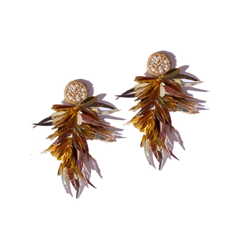 Gold Fringe Earrings