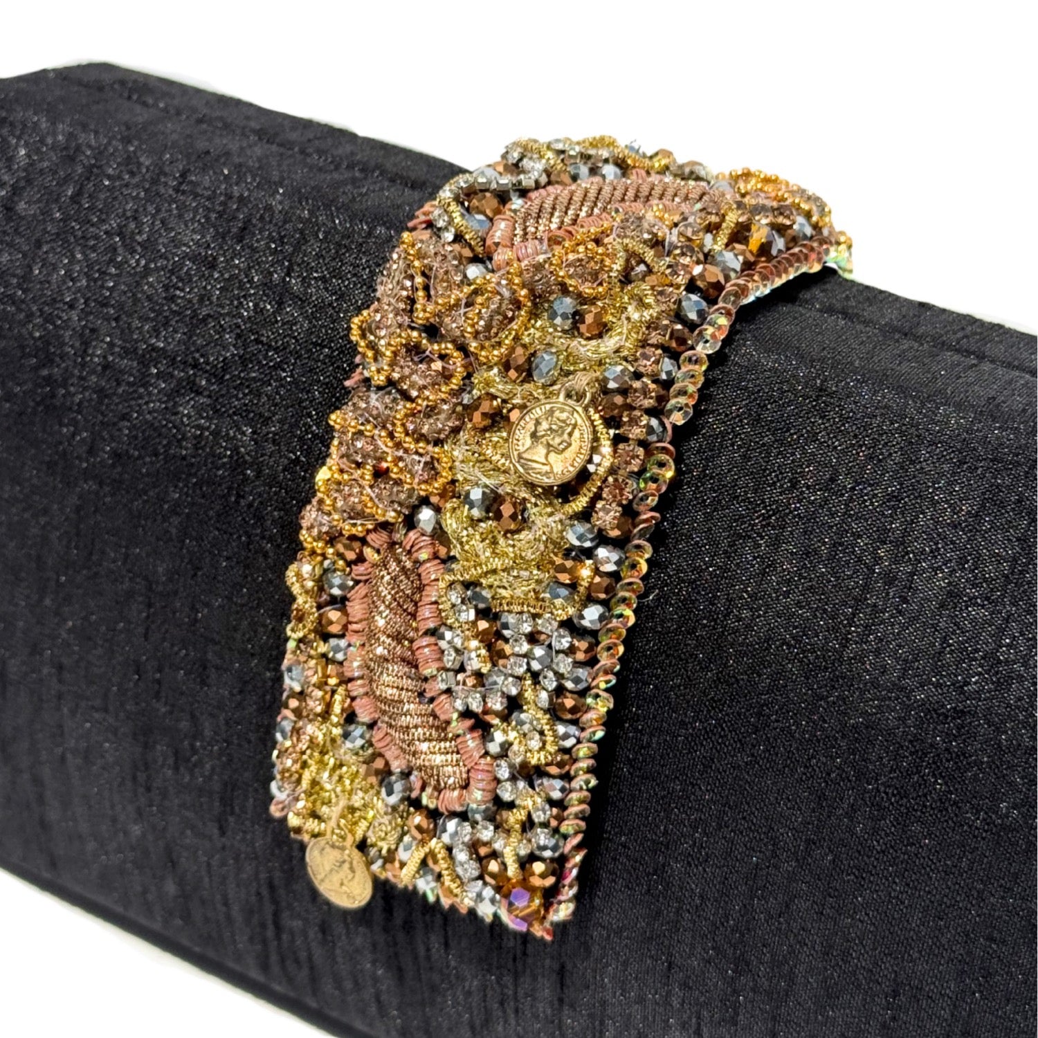 Heirloom Beaded Fringe Clutch