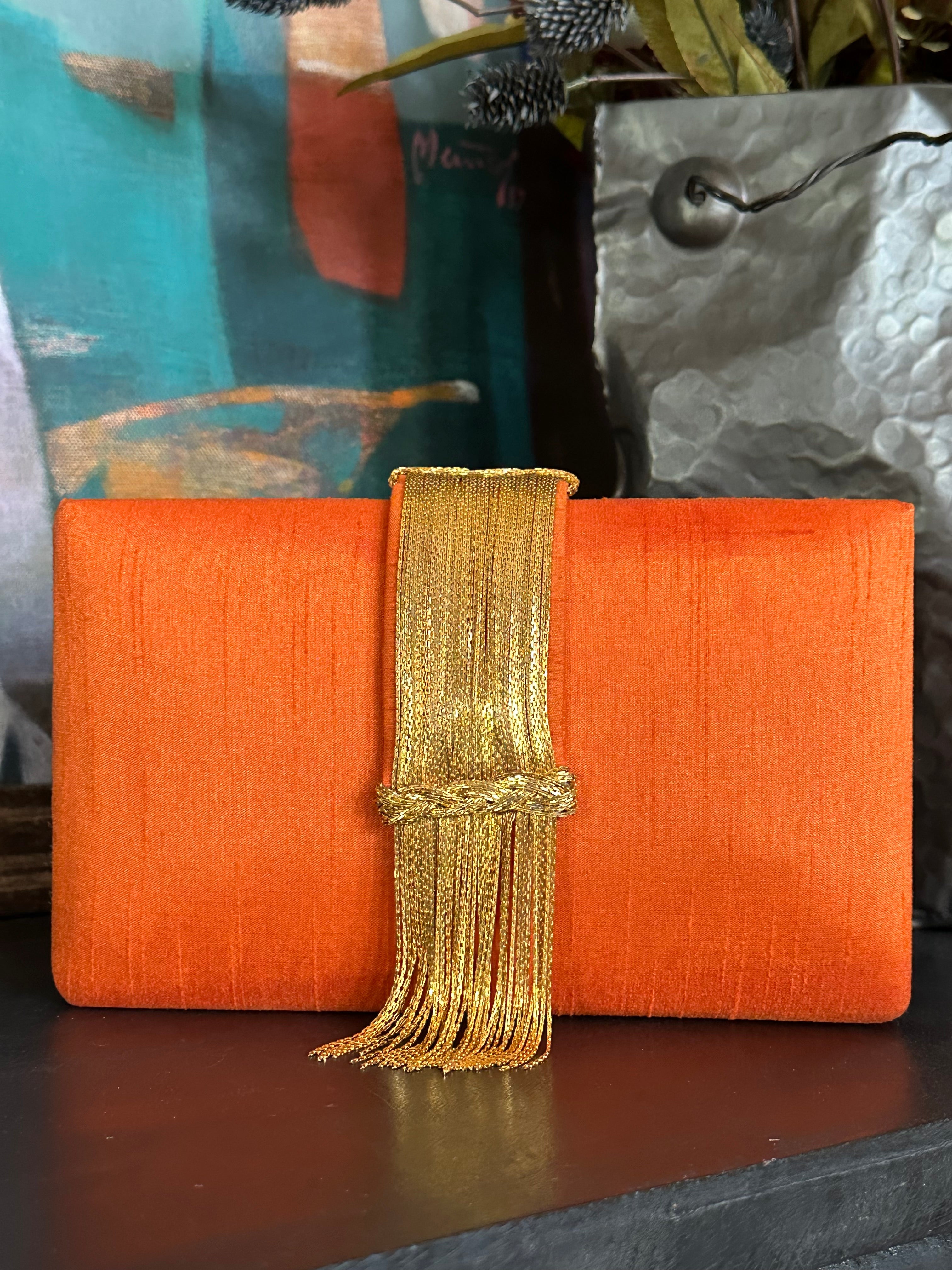 Spice Fringe Clutch Sample - Warehouse Sale