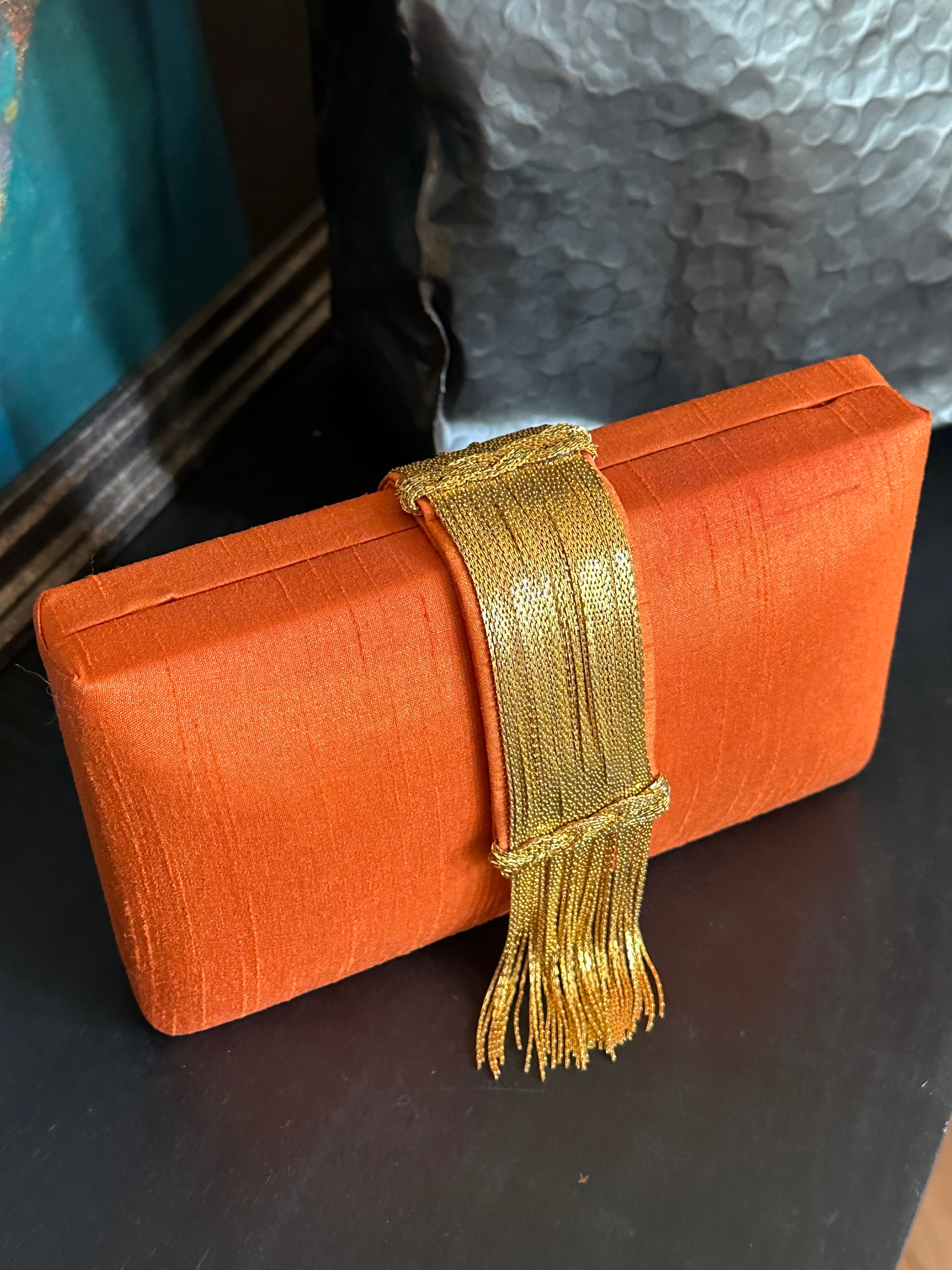 Spice Fringe Clutch Sample - Warehouse Sale