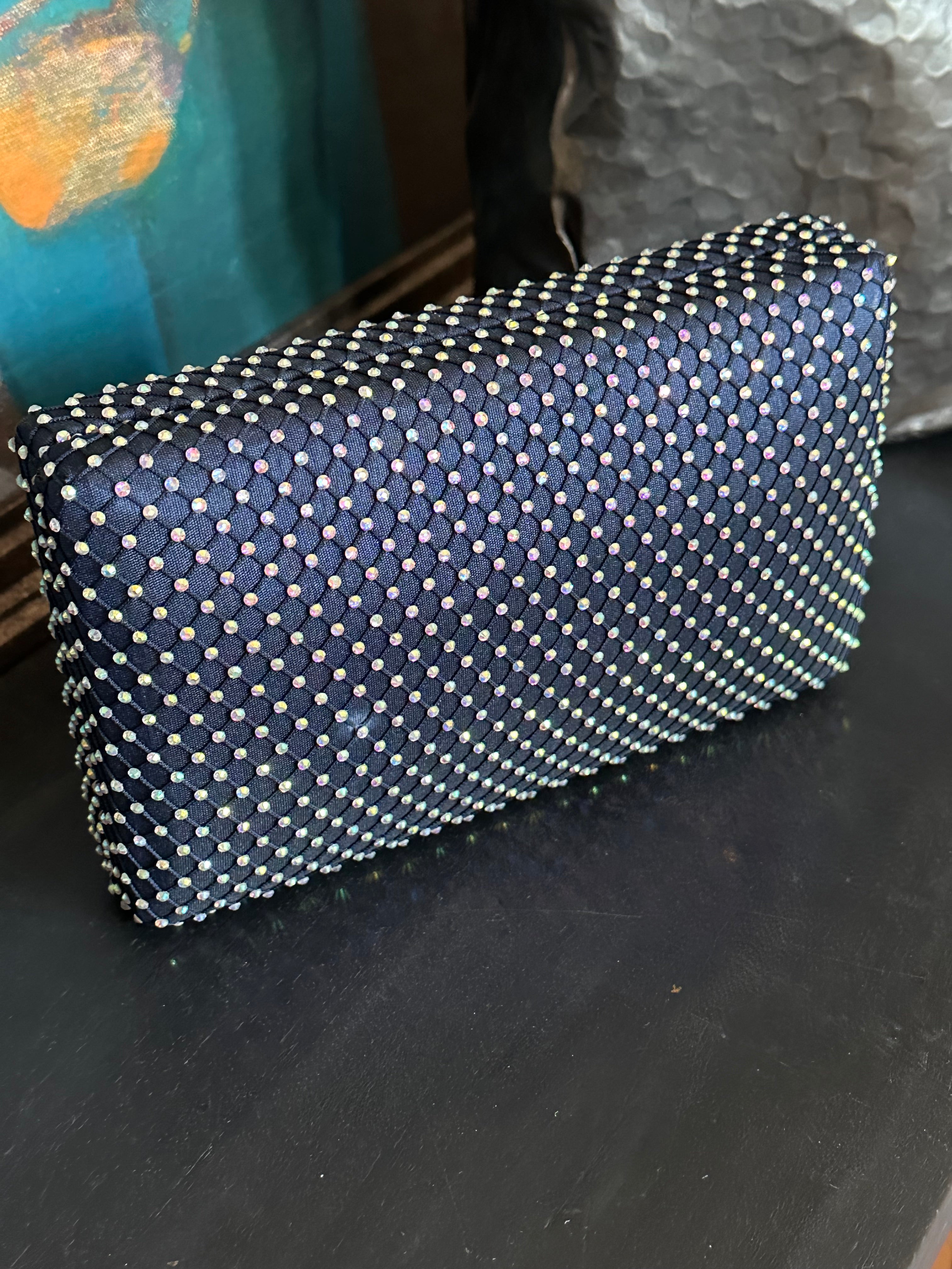 Galaxy Fishnet Crystal Clutch Sample - Warehouse Sale