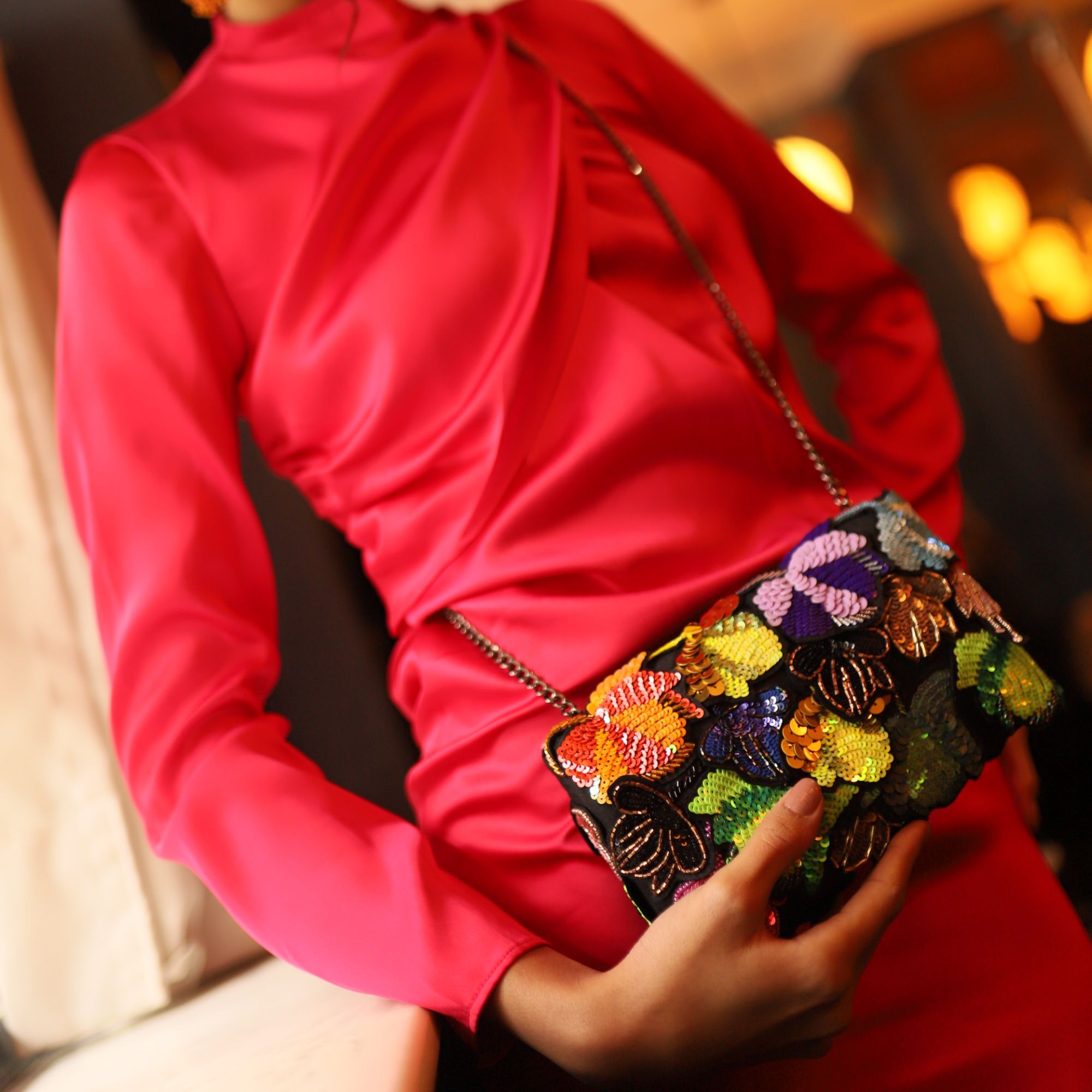 Neon Aurelia Clutch