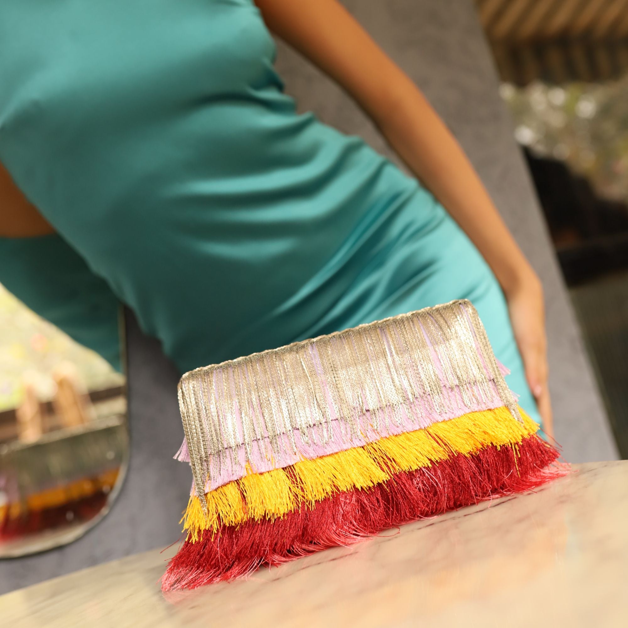 Pina Colada Ombre' Clutch