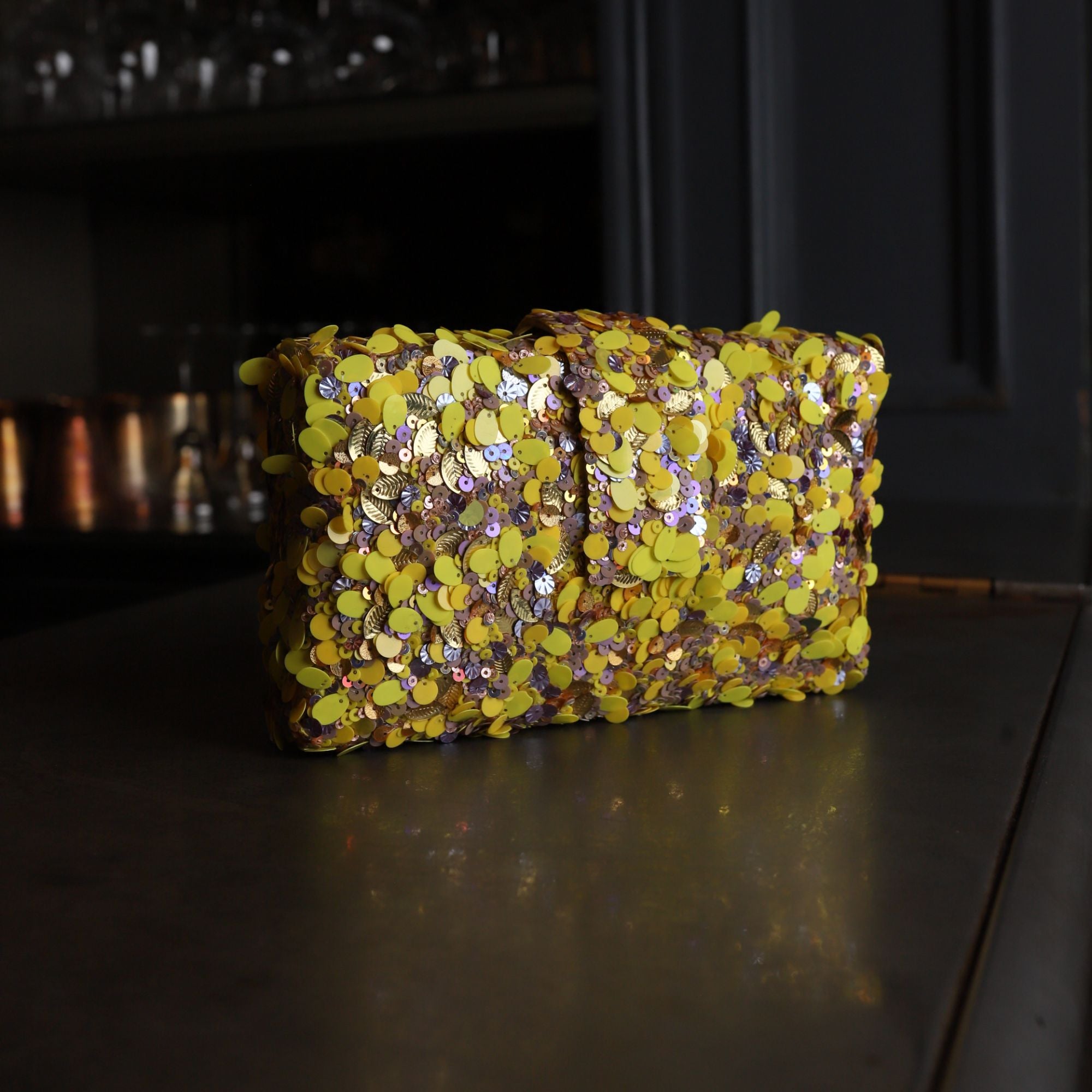 Lemon Kitsch Clutch