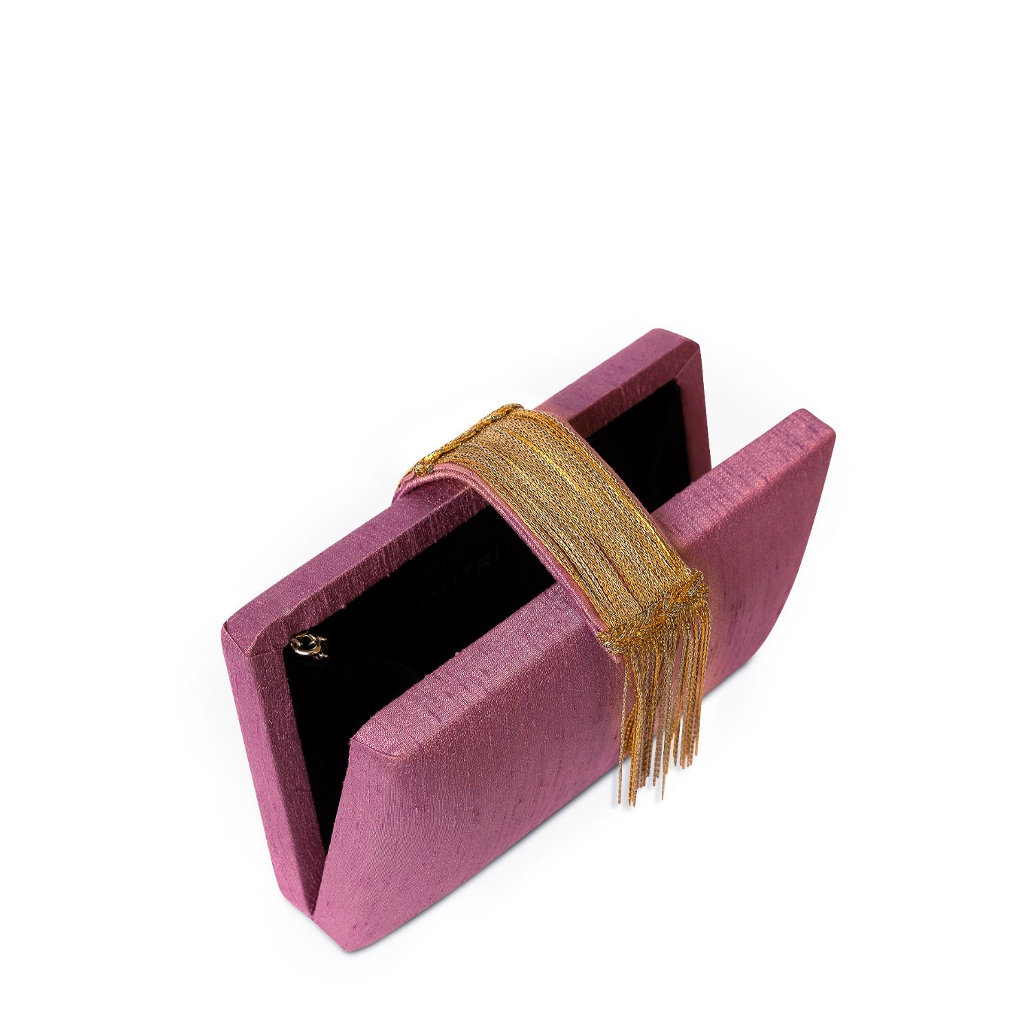 Old Rose Fringe Clutch