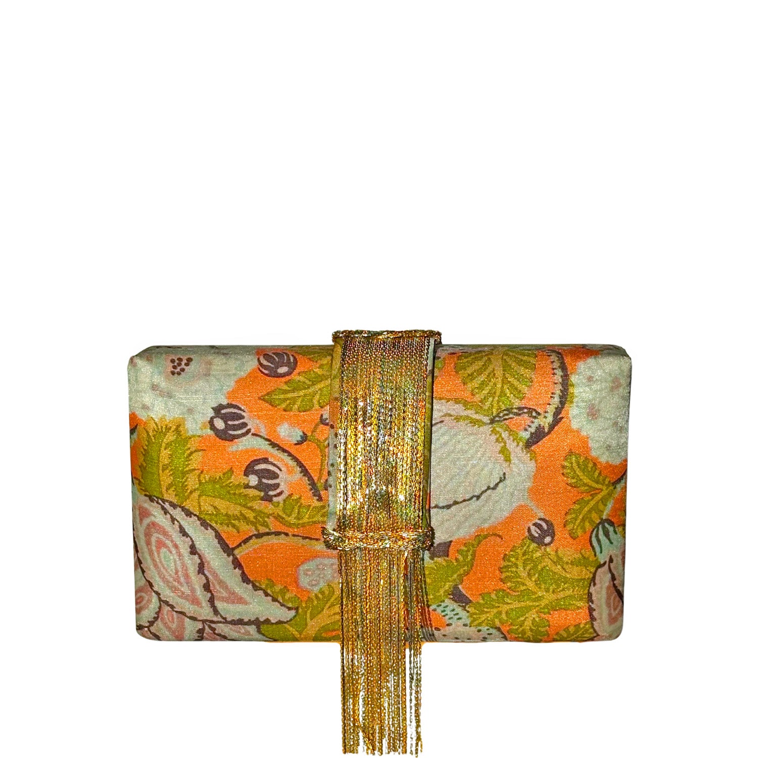 Paisley Fringe Clutch