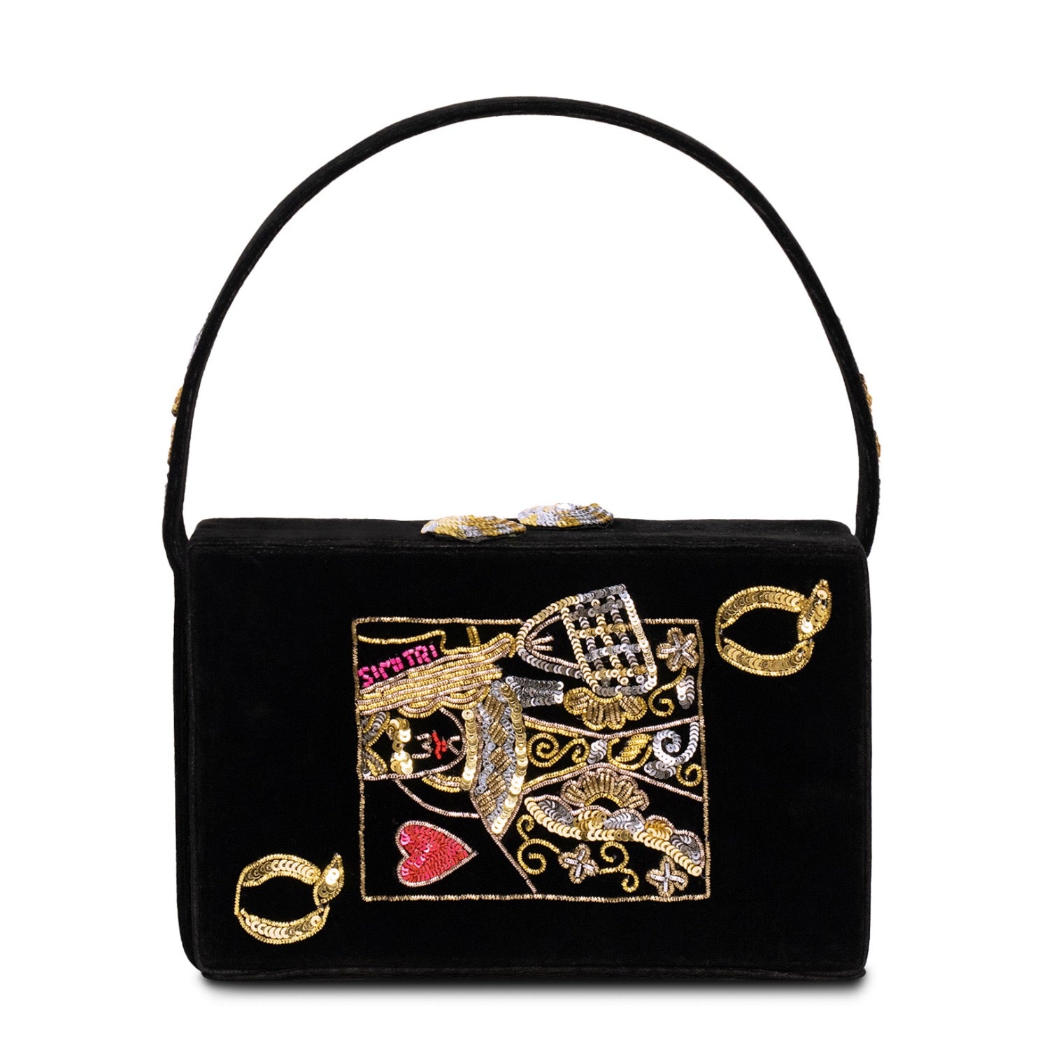 Black Poker Clutch