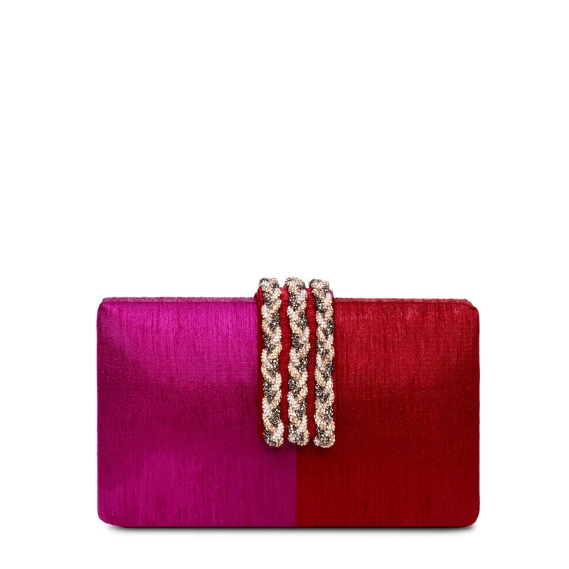 Royal Braided Fringe Clutch