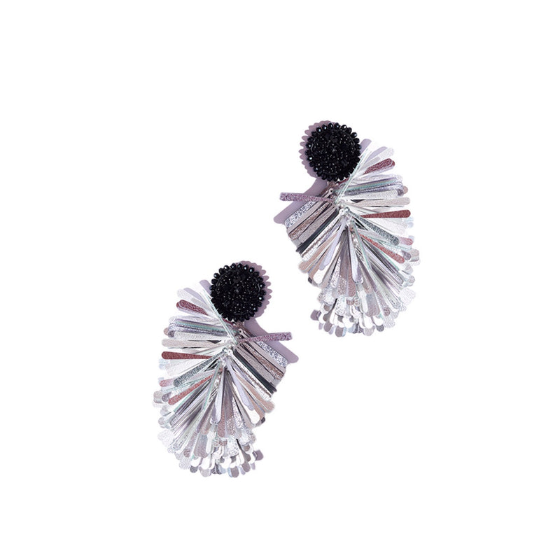 Silver Fringe Earrings