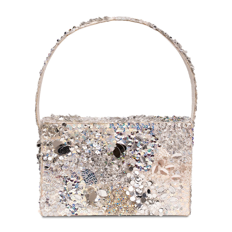 Silver Siren Box Clutch