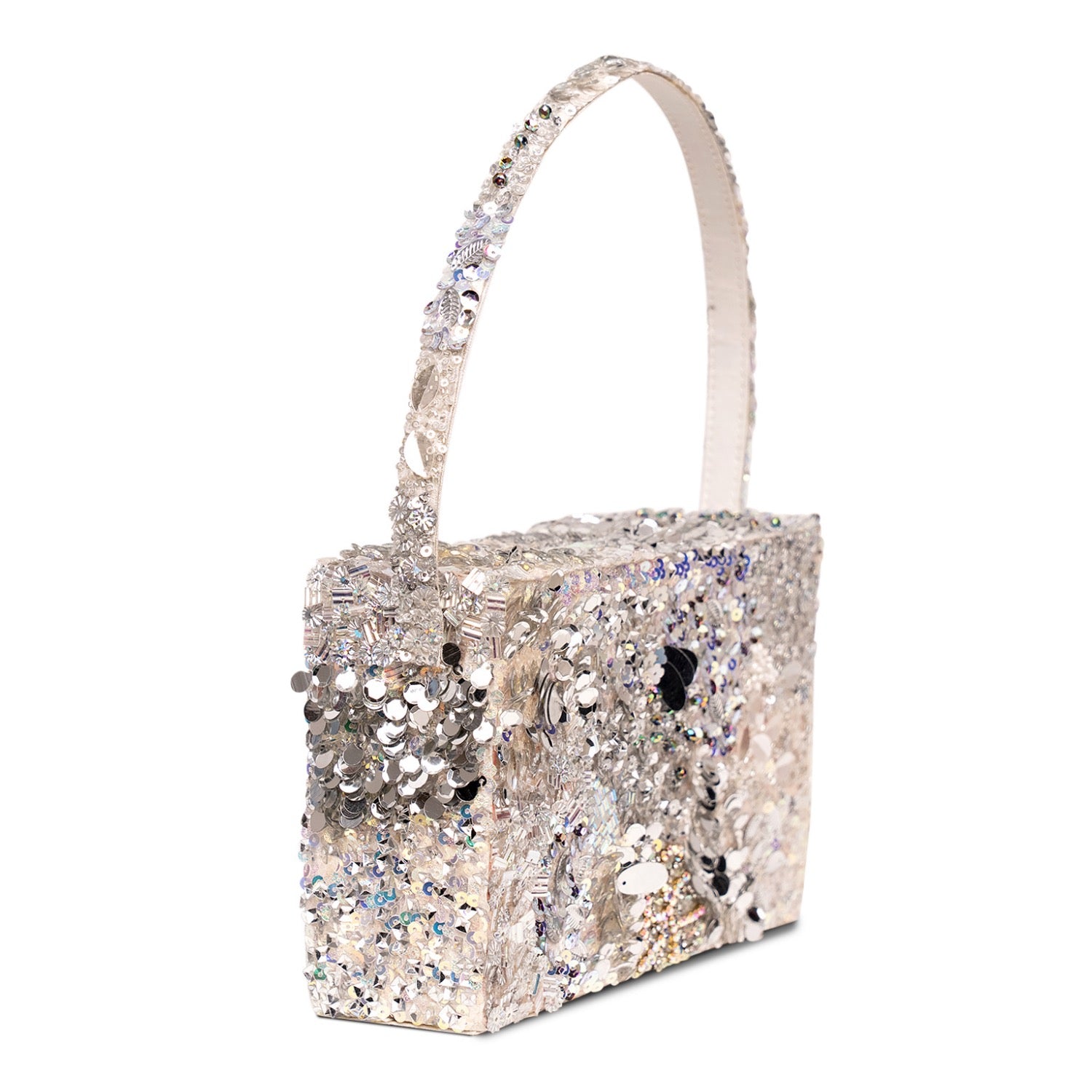 Silver Siren Box Clutch