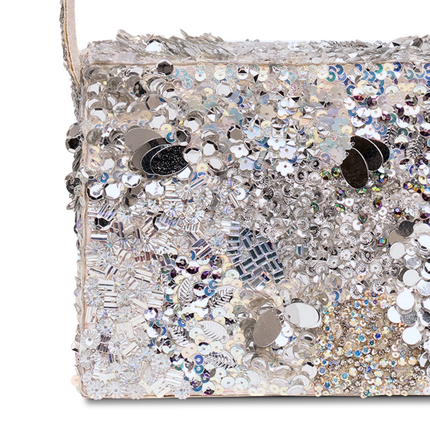 Silver Siren Box Clutch