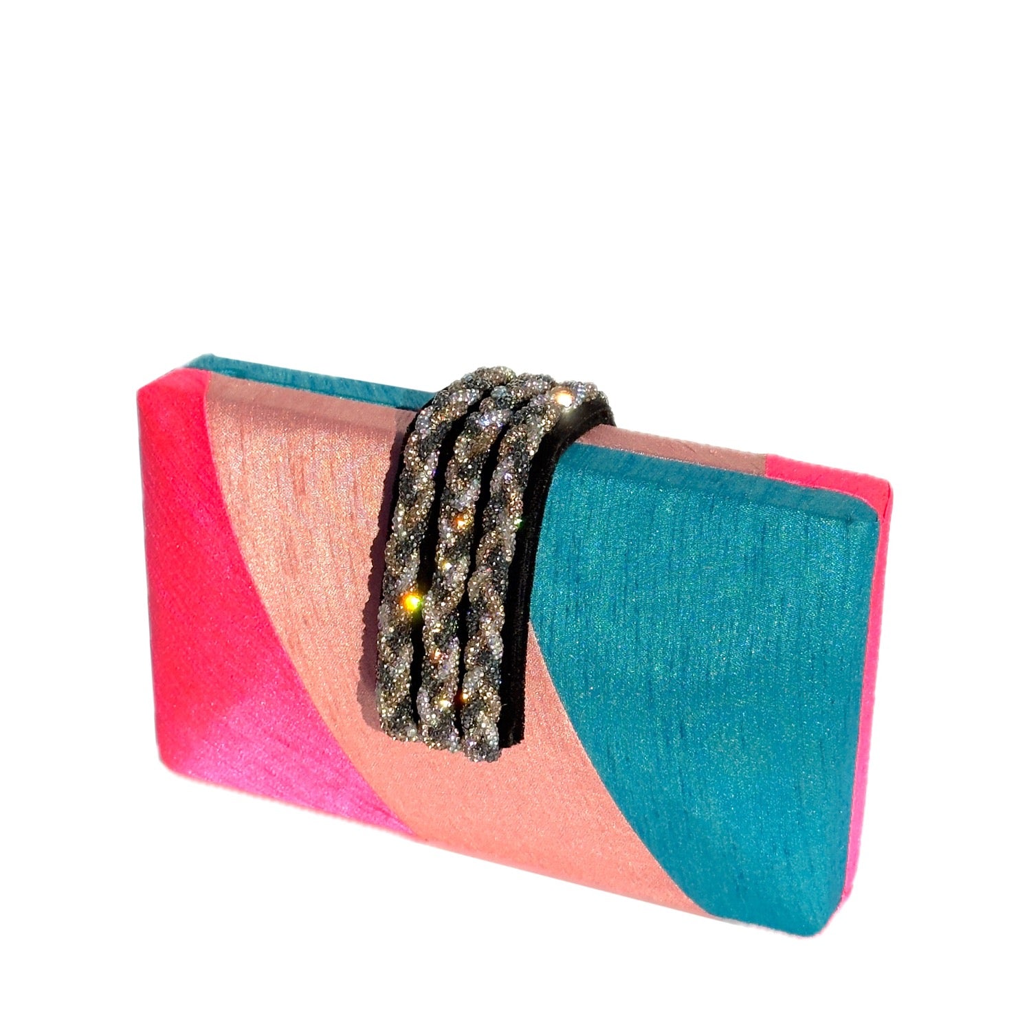 Sorbet Braided Fringe Clutch