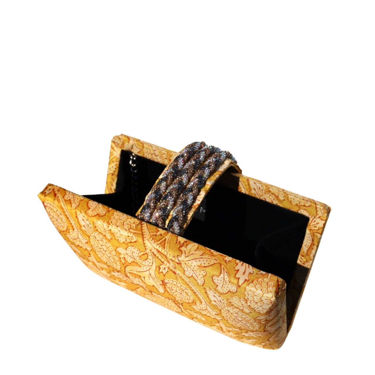 Sunflower Braided Fringe Clutch