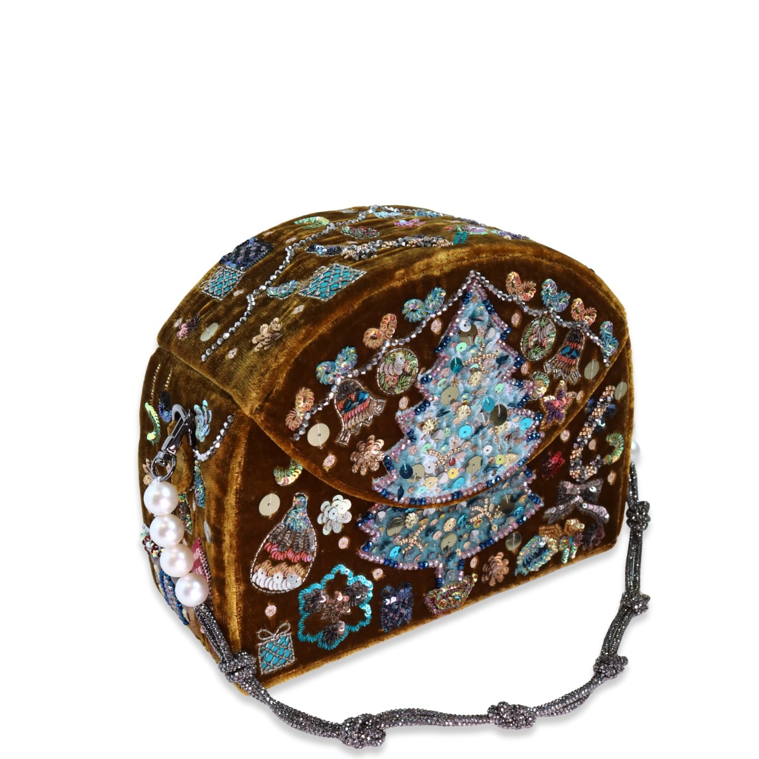 Forever Ugly Christmas Half Moon Bag