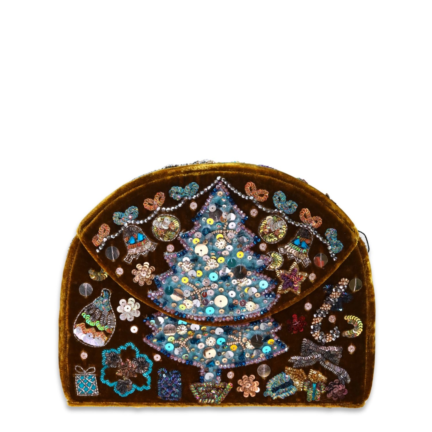 Forever Ugly Christmas Half Moon Bag