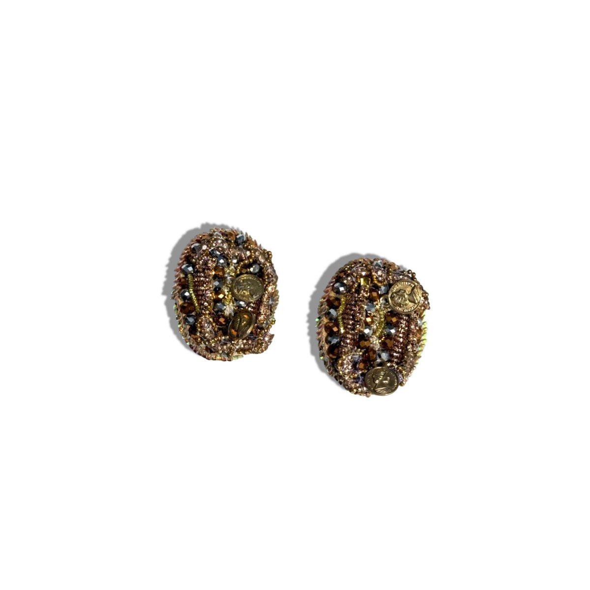 Gilded Coin Earrings