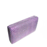 Lavender Fishnet Crystal Clutch