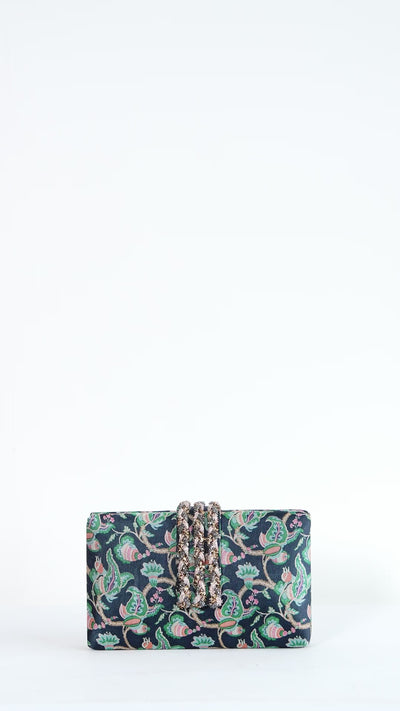 Orchard Braided Fringe Clutch