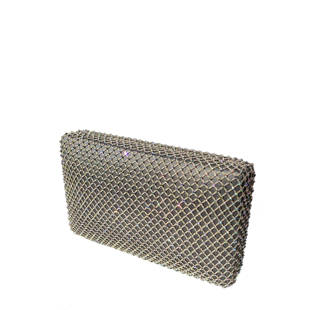 Simitri - Champagne Fishnet Clutch